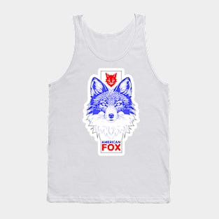 American fox graphic tshirt design by ironpalette Tank Top